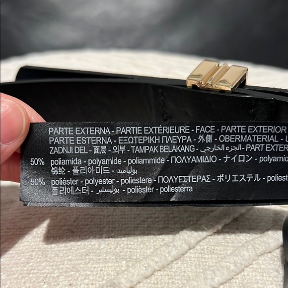 Zara Black and Gold Belt with Ornate Buckles - Picture 5 of 5